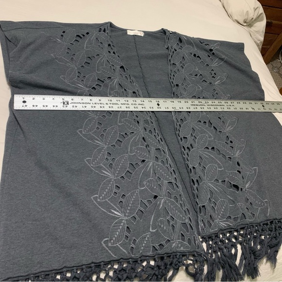 4 Love And Liberty cotton fringe cardigan - Picture 9 of 10